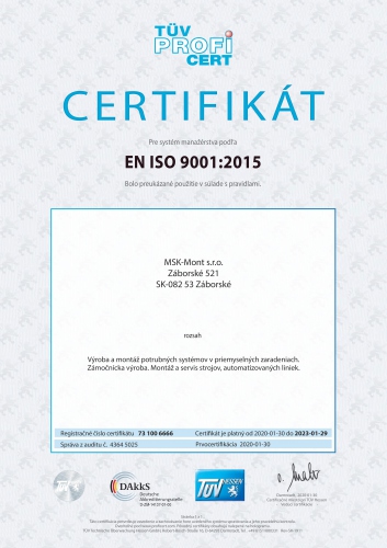 CERTIFIKÁTY